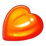 Oranje hart Symbool