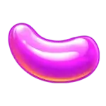 Paarse jellybean Symbool
