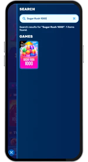 Sugar Rush 1000 zoeken en openen in de spellobby